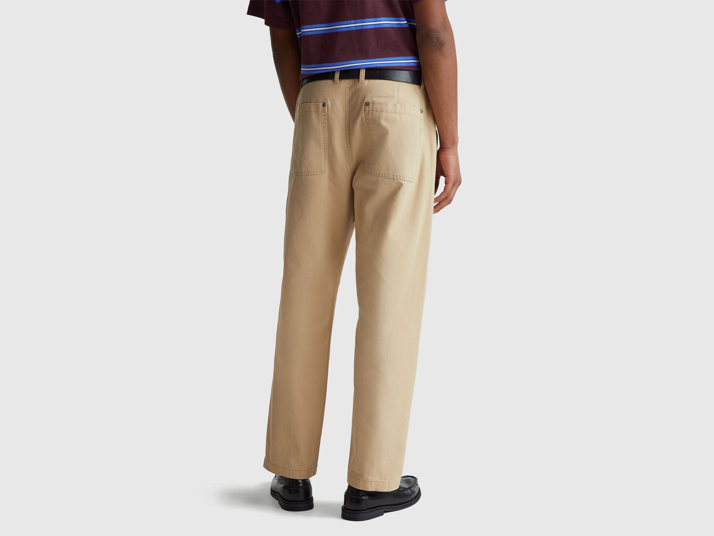 United Colors of Benetton pantaloni tela cotone 48