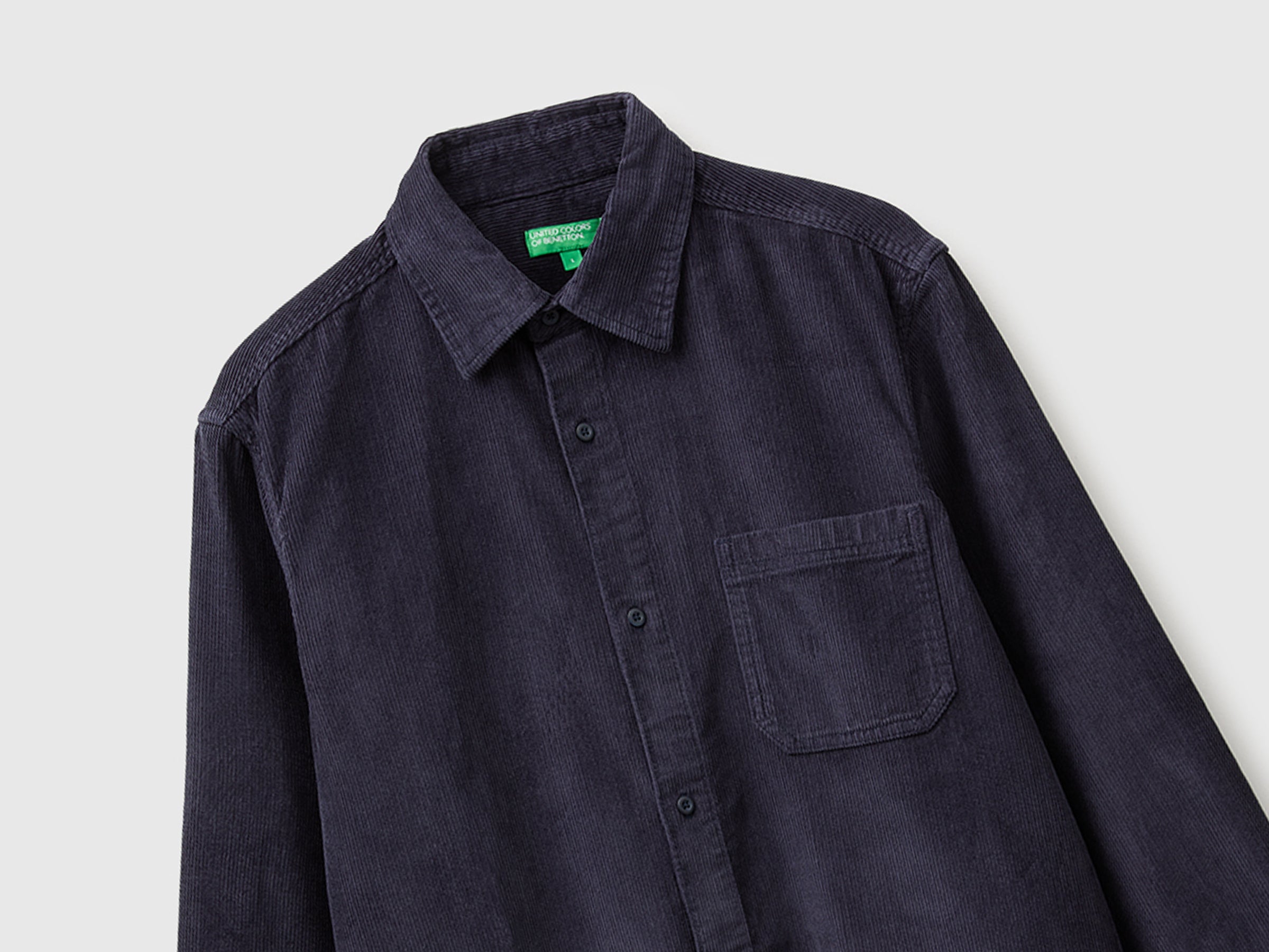 United Colors of Benetton Camicia Velluto Cotone Regular S