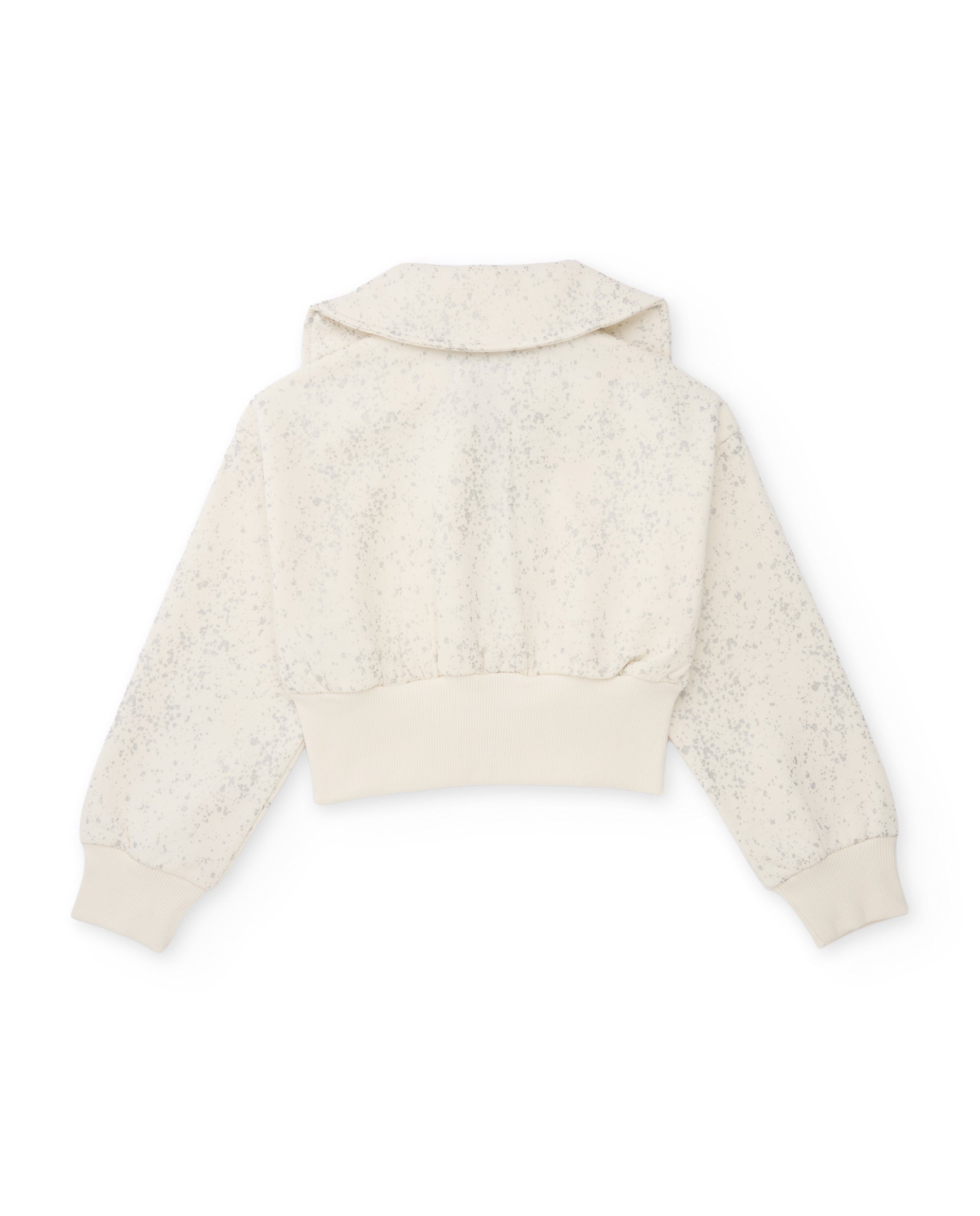 TucTuc Felpe Felpa Bimba Zip Collo Alto Bianca 4A-16A