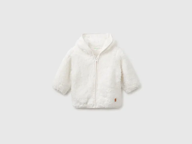 United Colors of Benetton Teddy felpa cappuccio orsetto taglia neonato