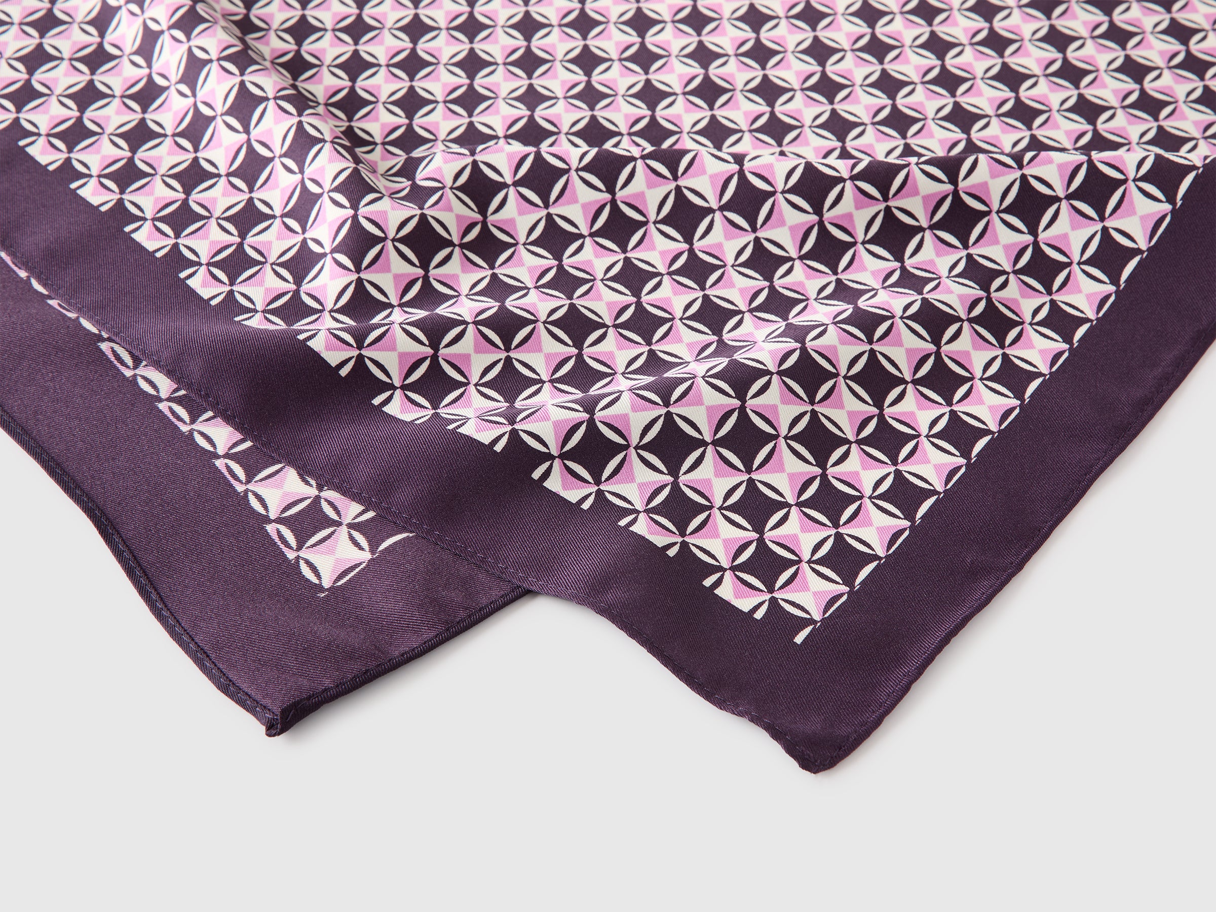 United Colors of Benetton Sciarpa Foulard Fantasia OS Poliestere