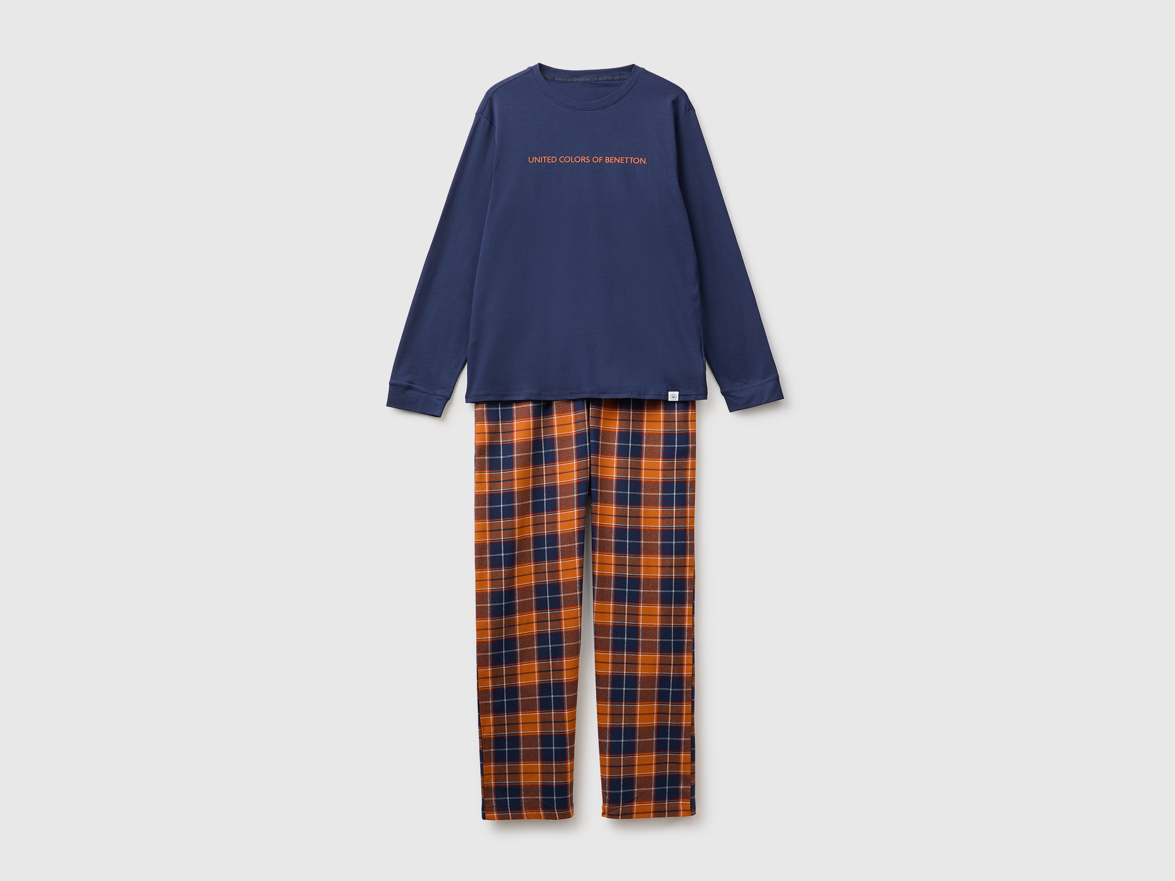 United Colors of Benetton Checked pigiama cotone taglia M quadri