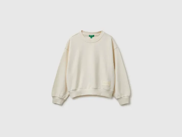 United Colors of Benetton Sweatshirts Felpa Cotone Girocollo Relaxed