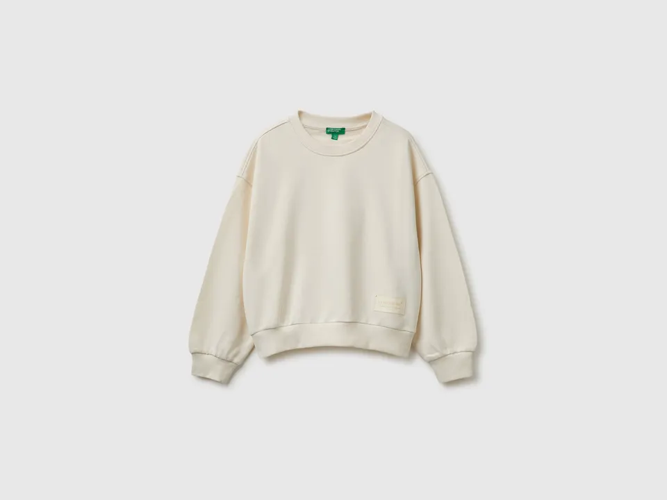United Colors of Benetton Sweatshirts Felpa Cotone Girocollo Relaxed