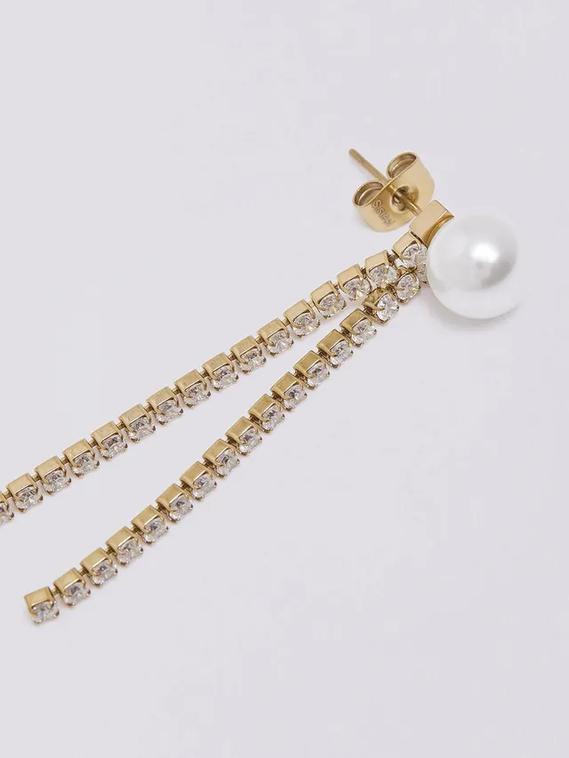 Liu Jo T_U Orecchini Perle Pendenti Bijoux Taglia Unica