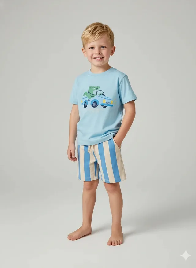 Kokarcia Coccodrillo completo t-shirt+shorts cotone