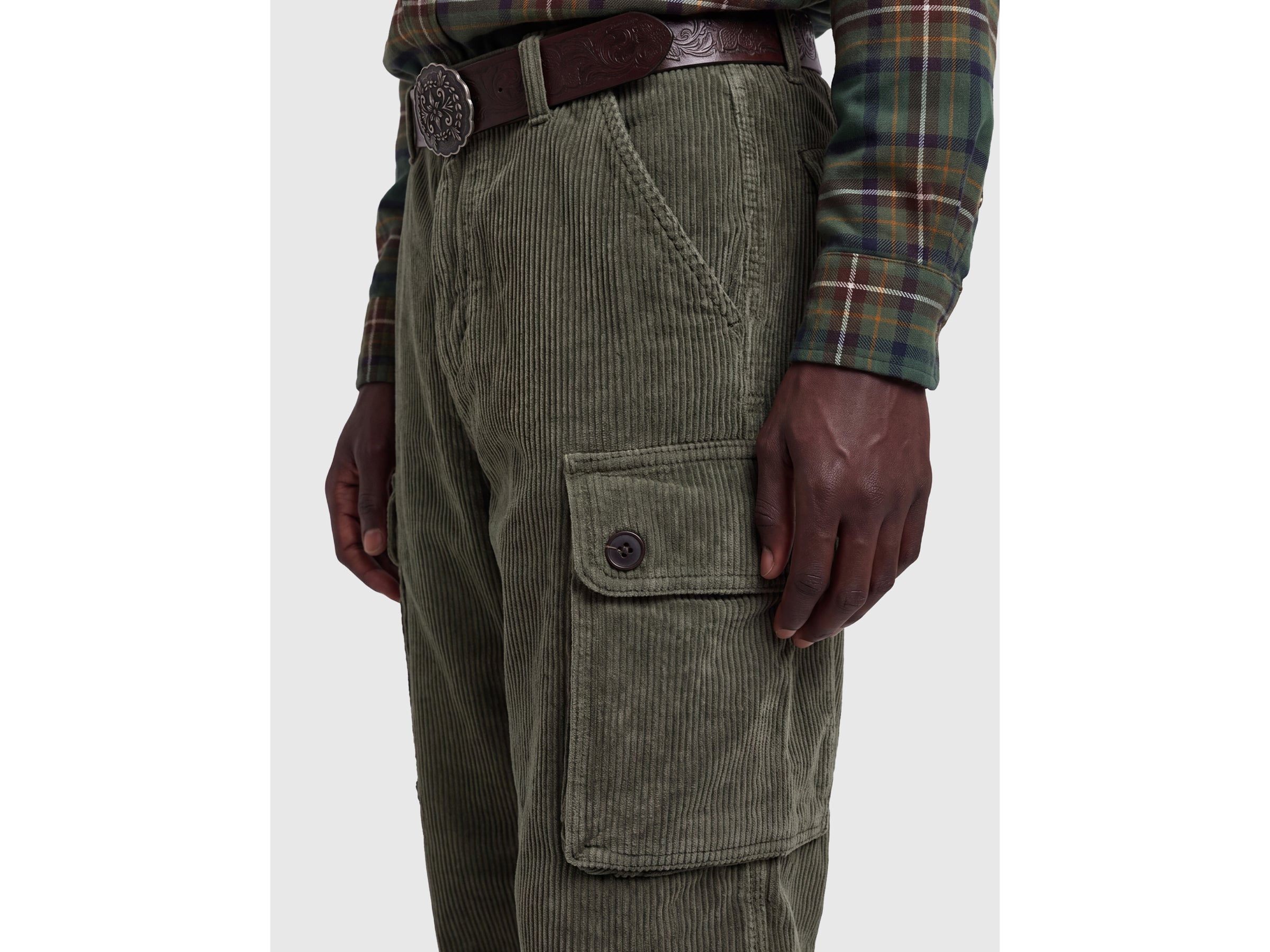 United Colors of Benetton Trousers Cargo Velluto Cotone 32