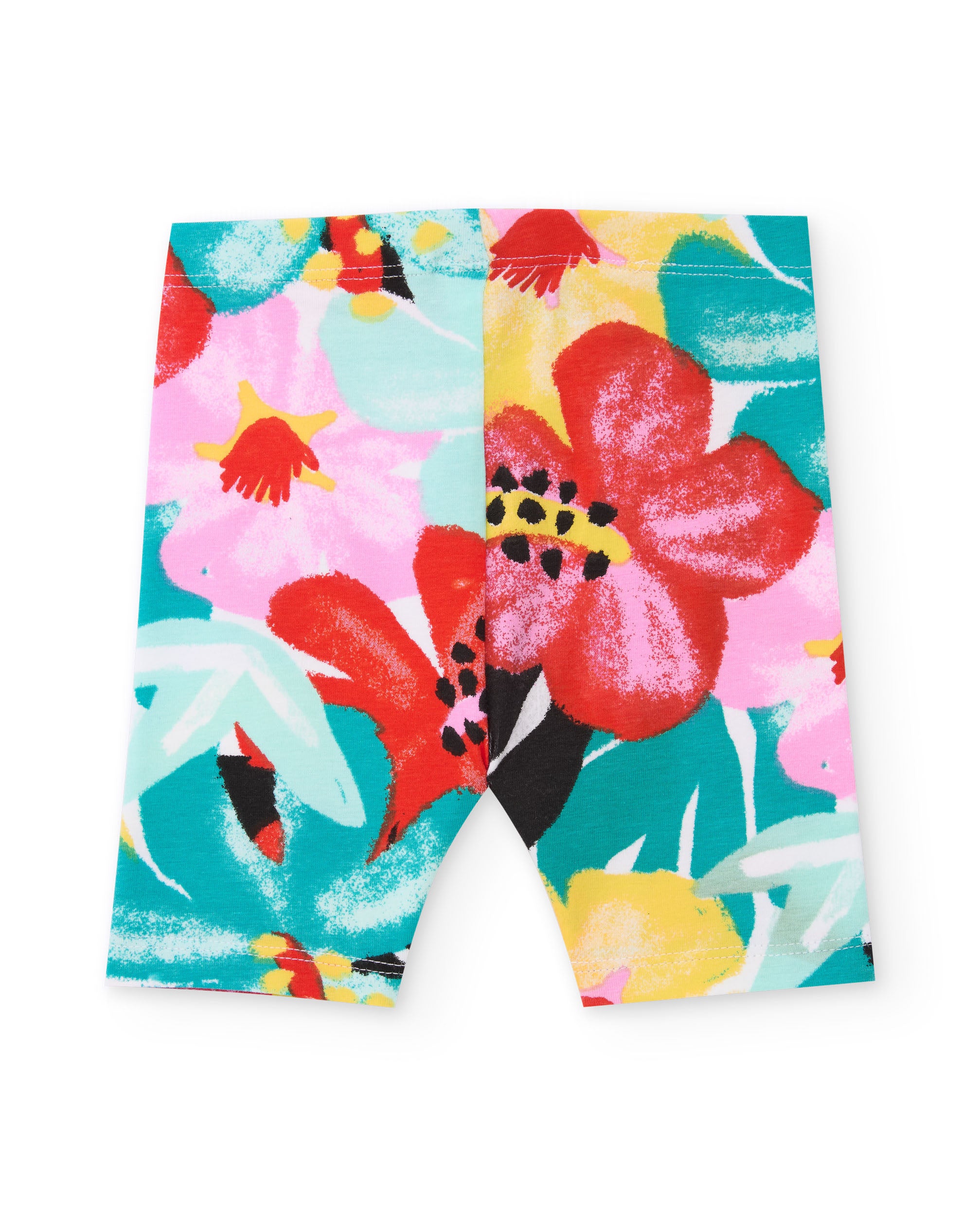TucTuc Leggings bambina multicolore fiori elastici