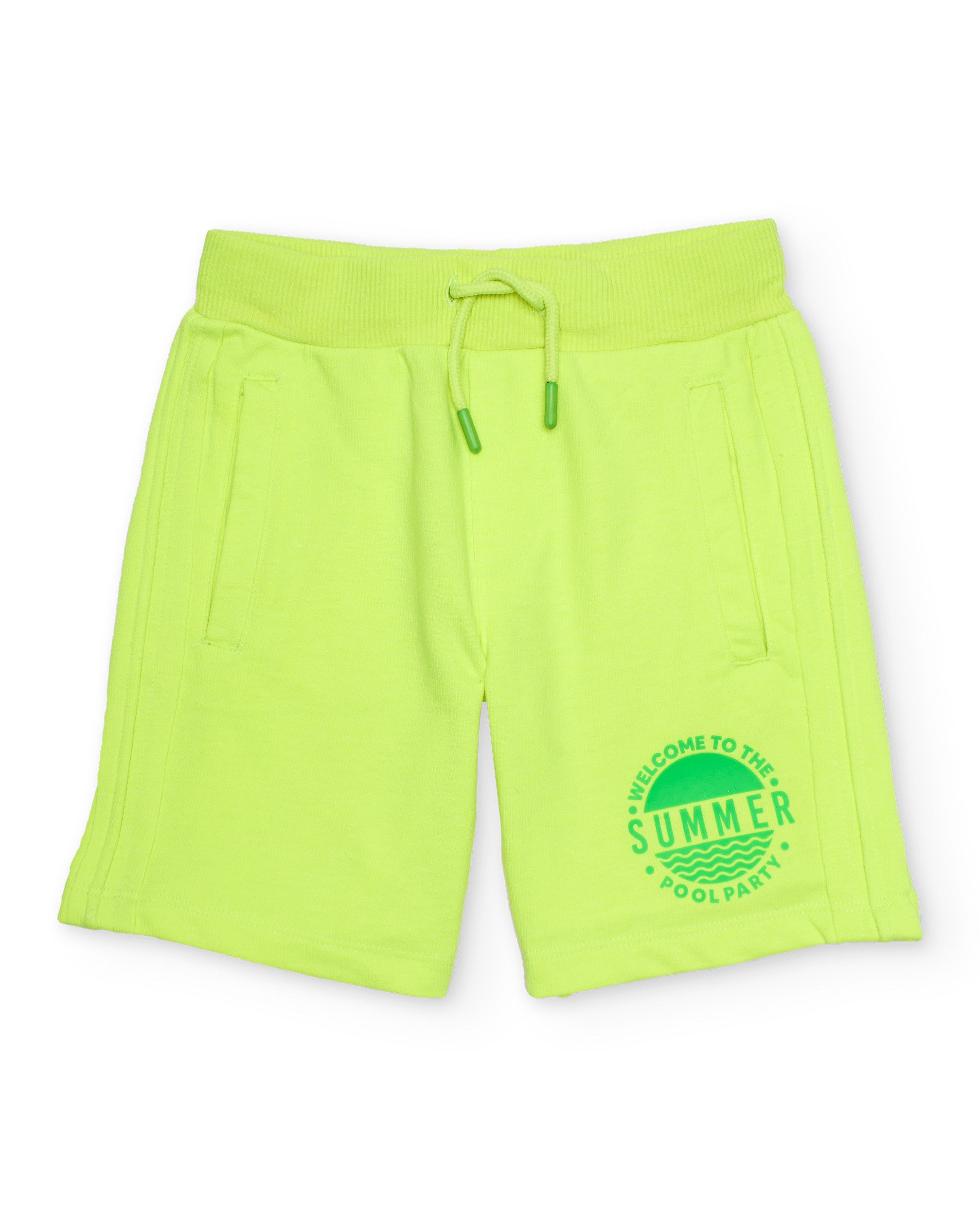 TucTuc Bermuda maglia bambino lime cordoncino