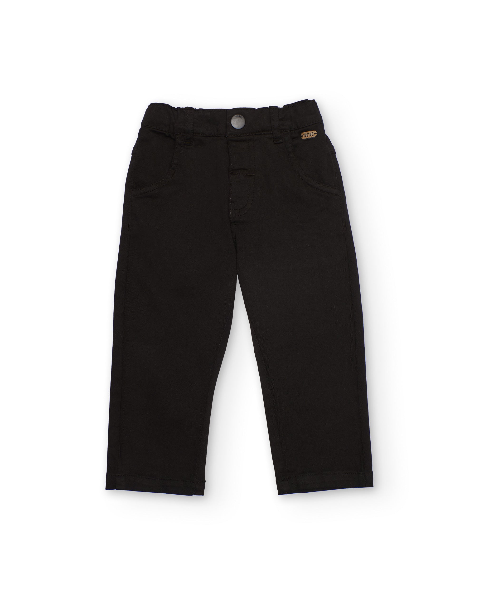 TucTuc Pantaloni bambino nero elastico tasche