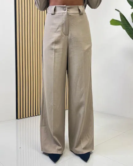Sottosopra gm11 pantalone palazzo donna classico multicolore