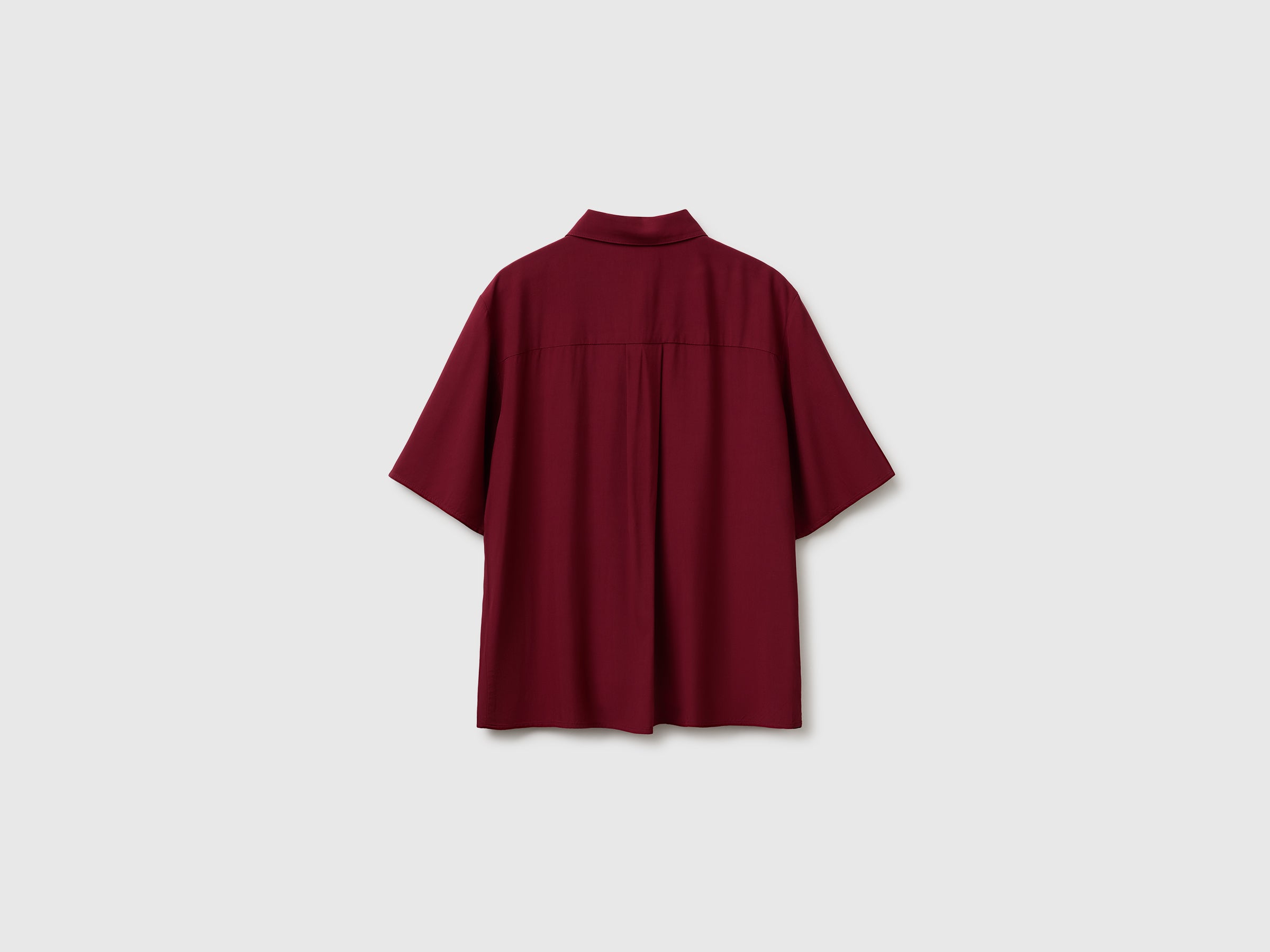 Benetton Shirts camicia viscosa manica 3/4 collo classico taglia M