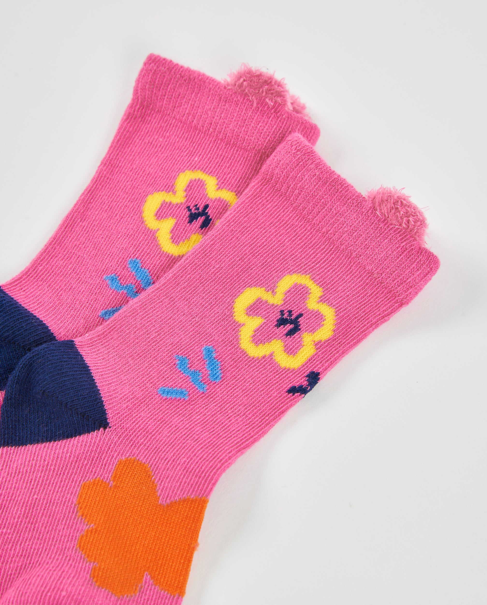 TucTuc Accessori set calzini bambina rosa 2 paia cotone