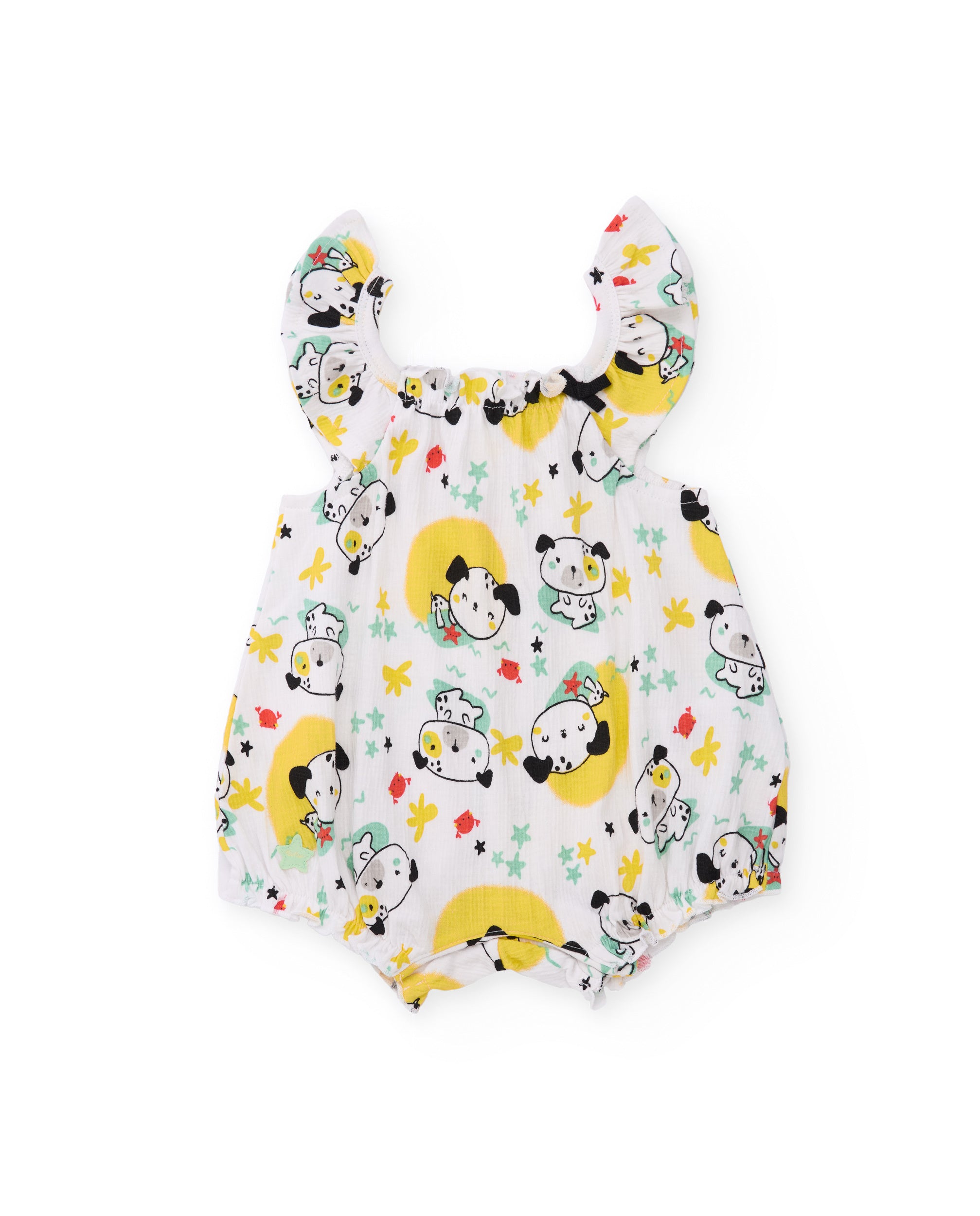 TucTuc Tutine pagliaccetto neonato bianco cotone