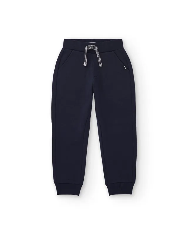 TucTuc Pantaloni tuta bambino felpa blu navy