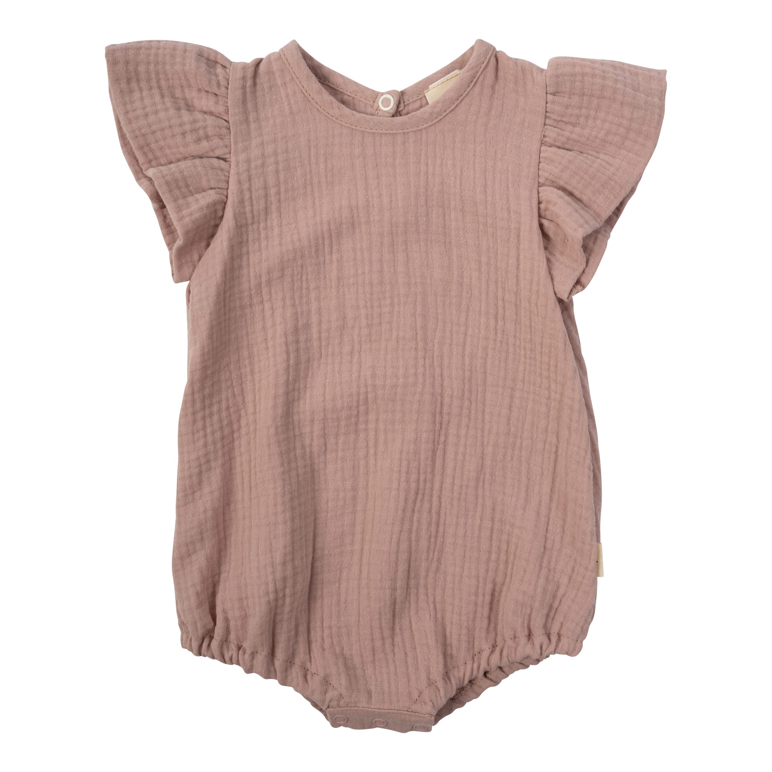 Woolly Organic Muslin Romper pagliaccetto neonato cotone bio