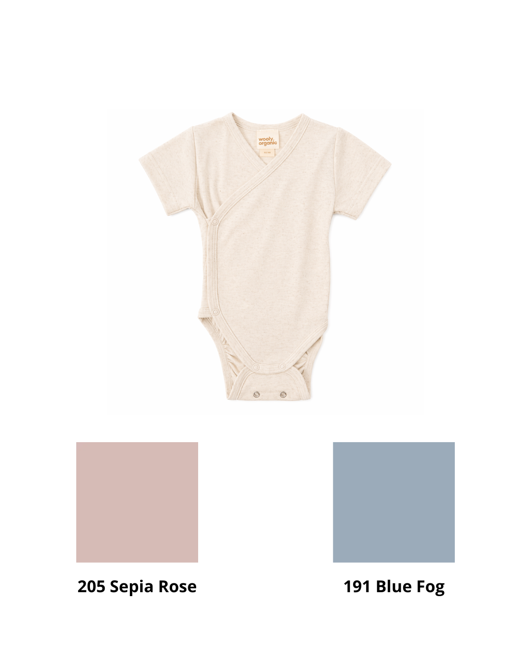 Woolly Organic Body manica corta incrociato Tencel lino estivo