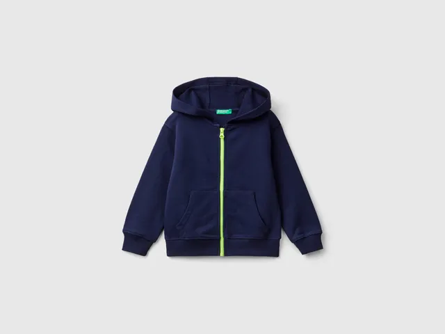 United Colors of Benetton Sweatshirts felpa zip cotone taglia 82