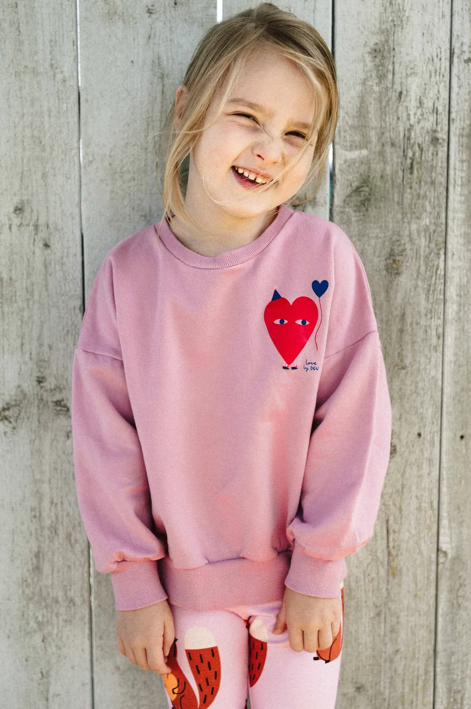 Dont Grow Up Cuore Felpa Rosa cotone 6/7 anni
