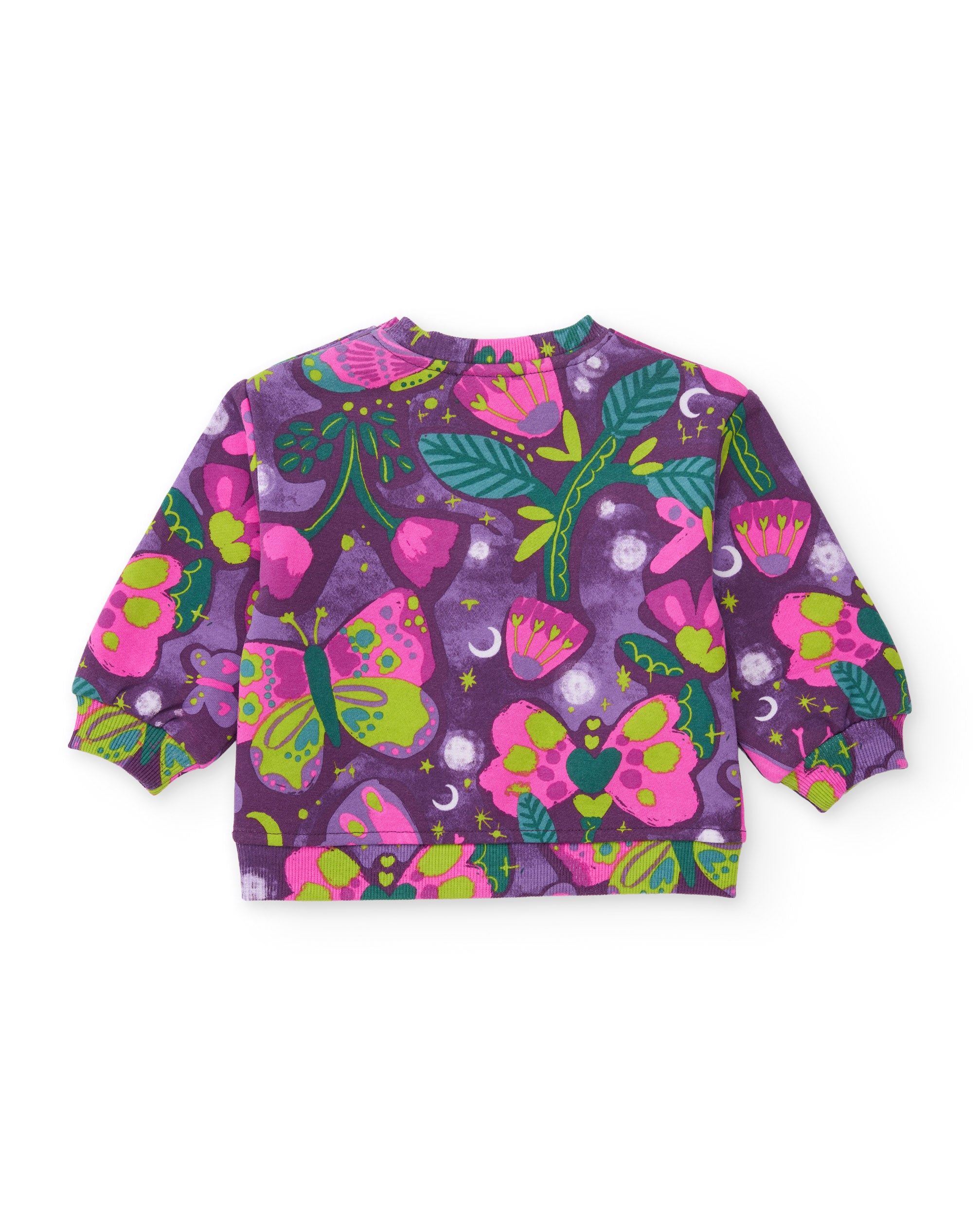 TucTuc Felpe felpa bambina viola stampa farfalle
