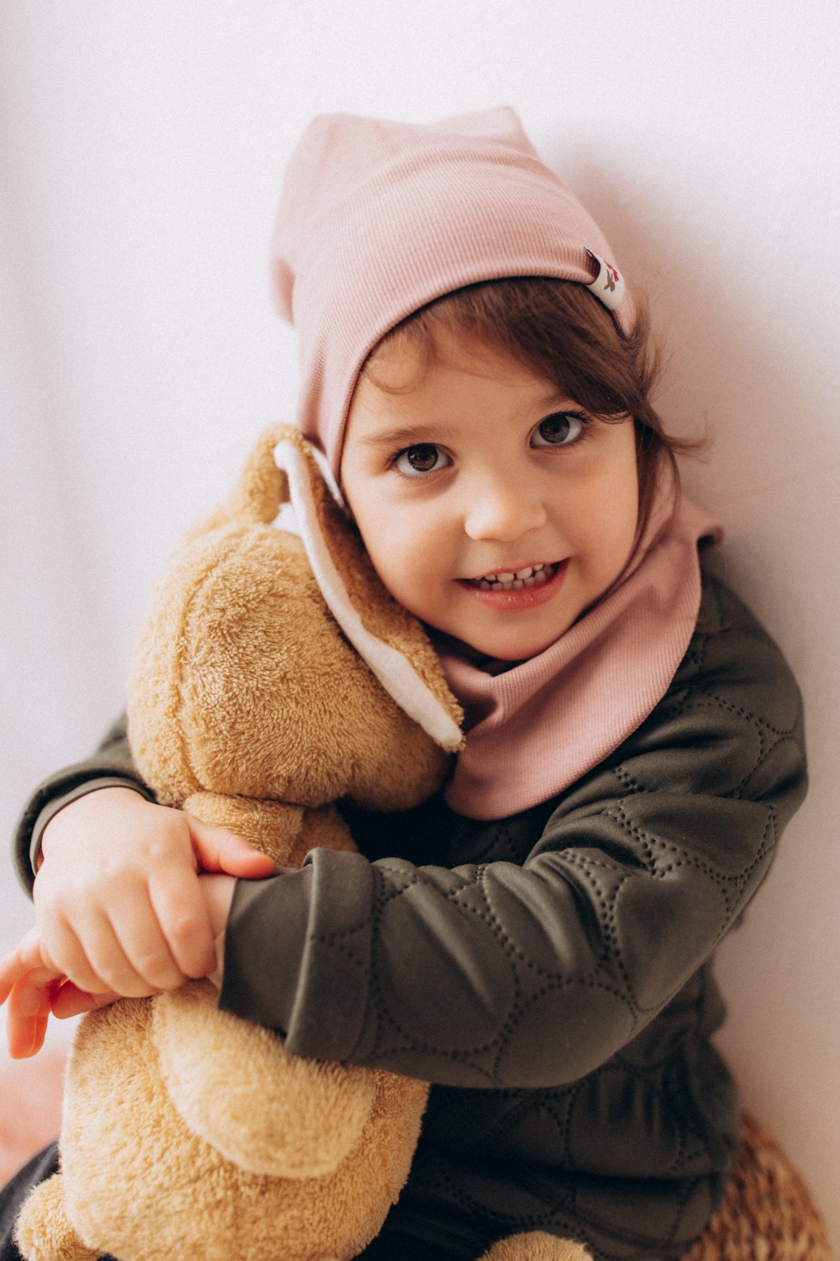 Woolly Organic Beanie Cappello Neonato Cotone Costina