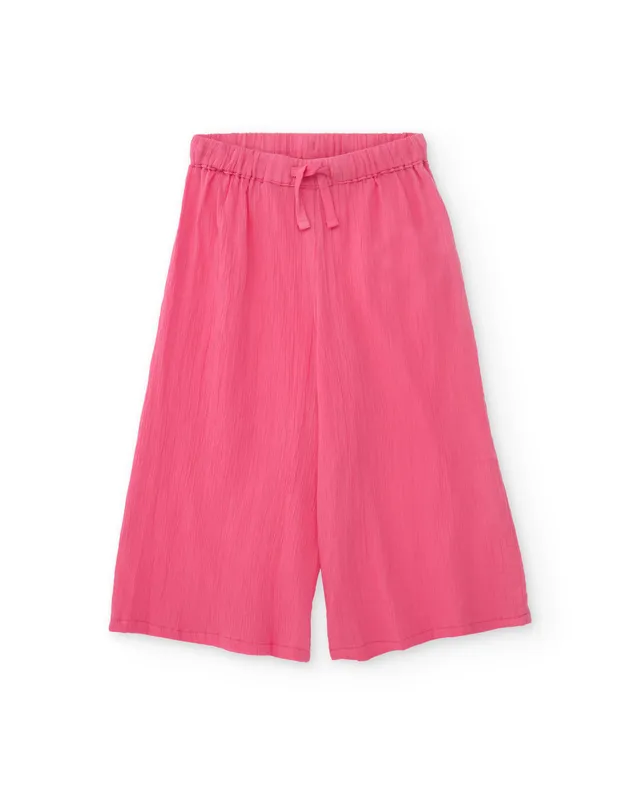 TucTuc Pantaloni Bambina Rosa Vita Elasticizzata Leggeri