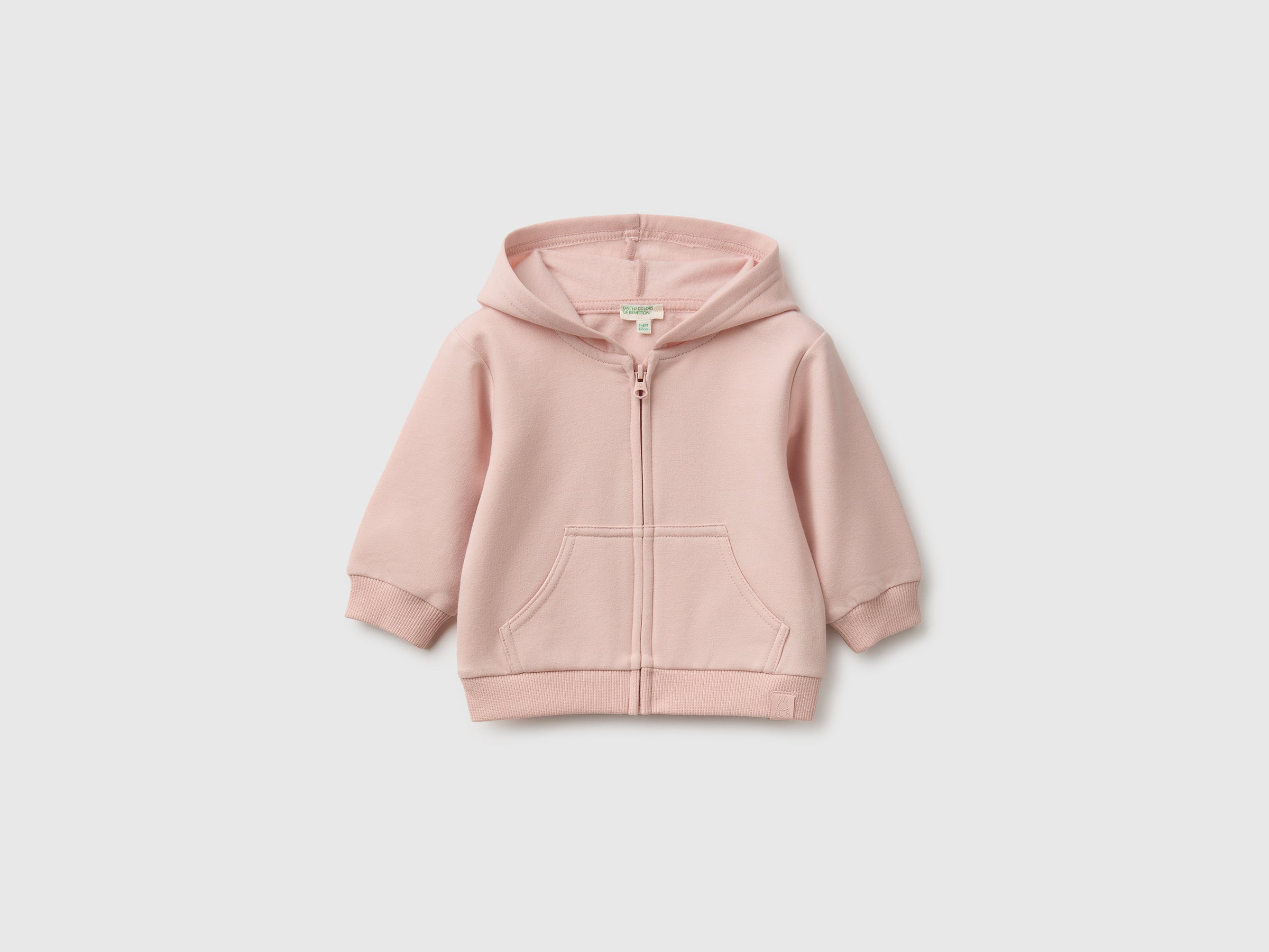 United Colors of Benetton felpa neonato zip orecchie bio 56-82