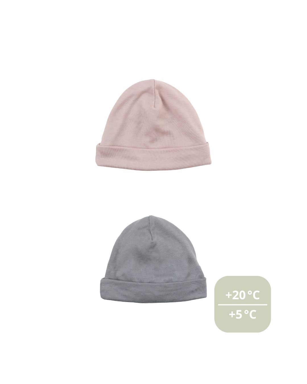 Woolly Organic Lyocell Wool Beanie cuffia neonato termica