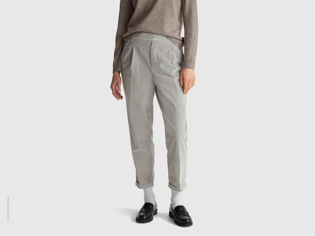 United Colors of Benetton Trousers Chinos velluto pantalone M stretch