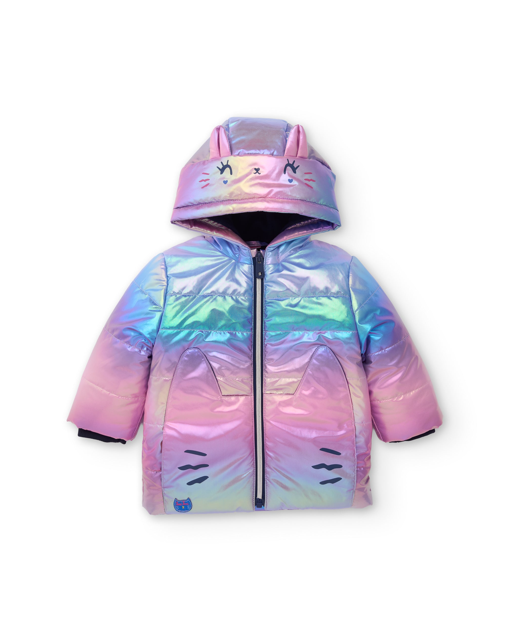 TucTuc Cappotti cappotto bambina azzurro olografico