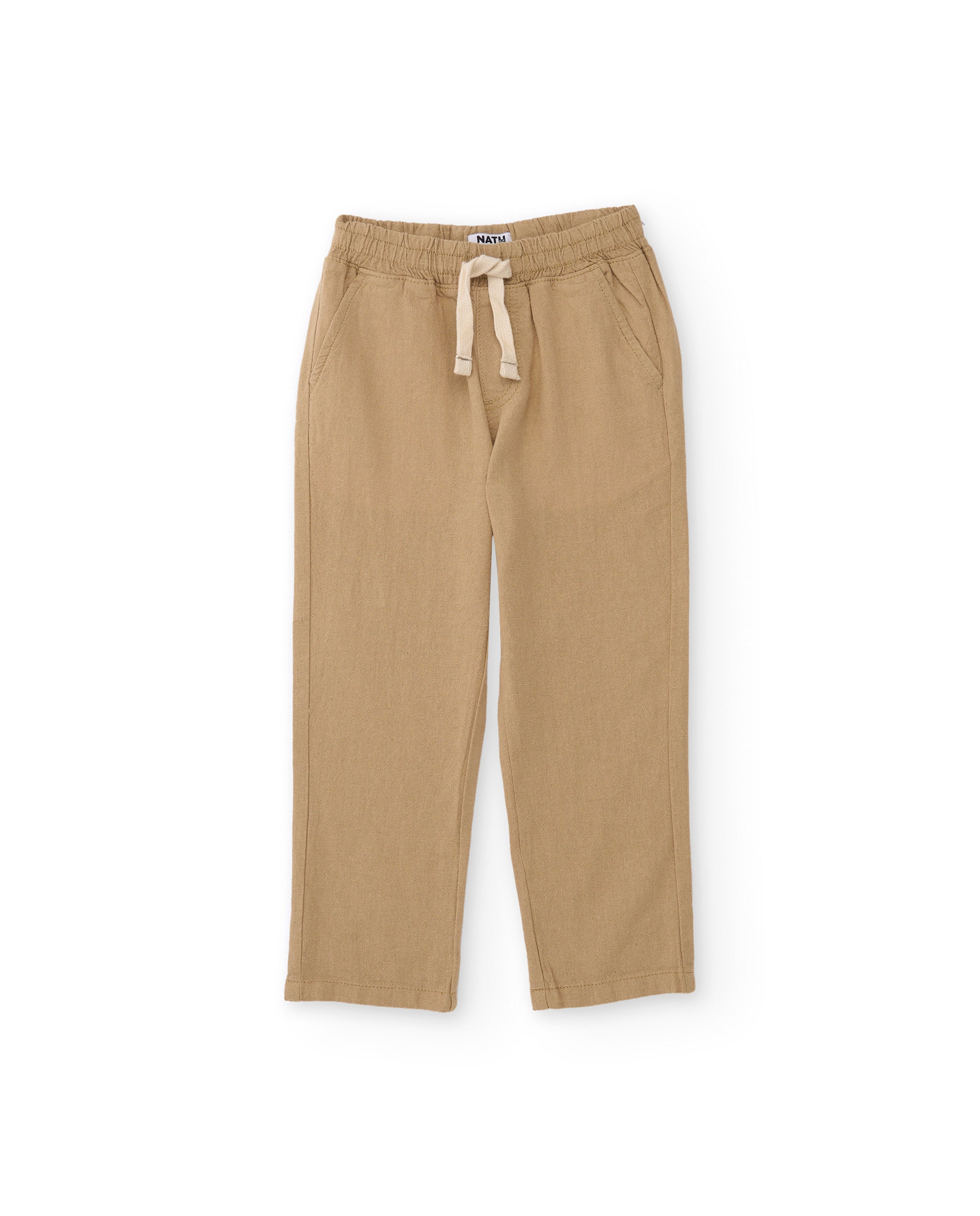 TucTuc Pantaloni Bambino Camel Vita Elastica Cotone