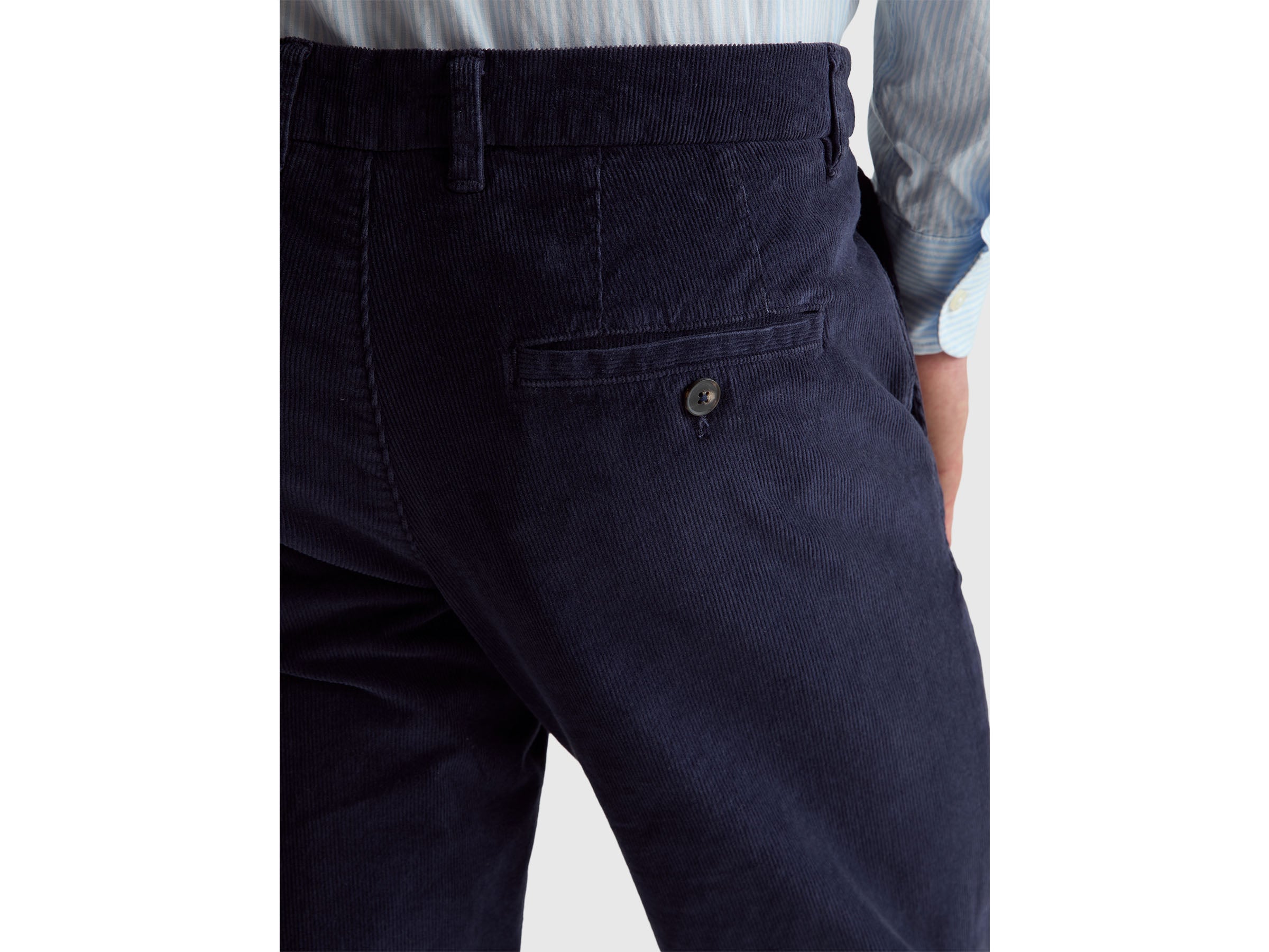 United Colors of Benetton pantaloni velluto slim fit cotone elasticizzato