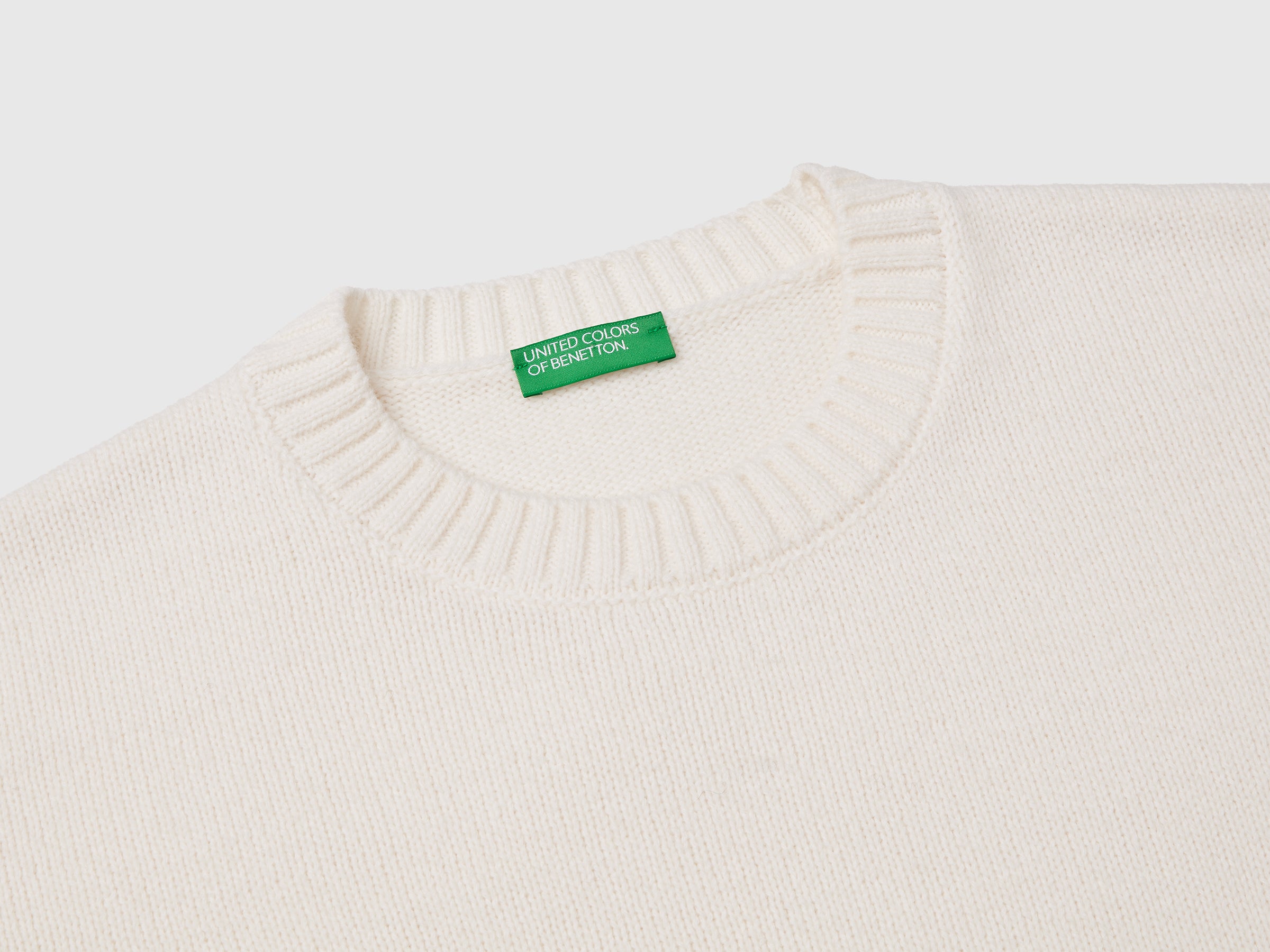 United Colors of Benetton maglione frange misto lana