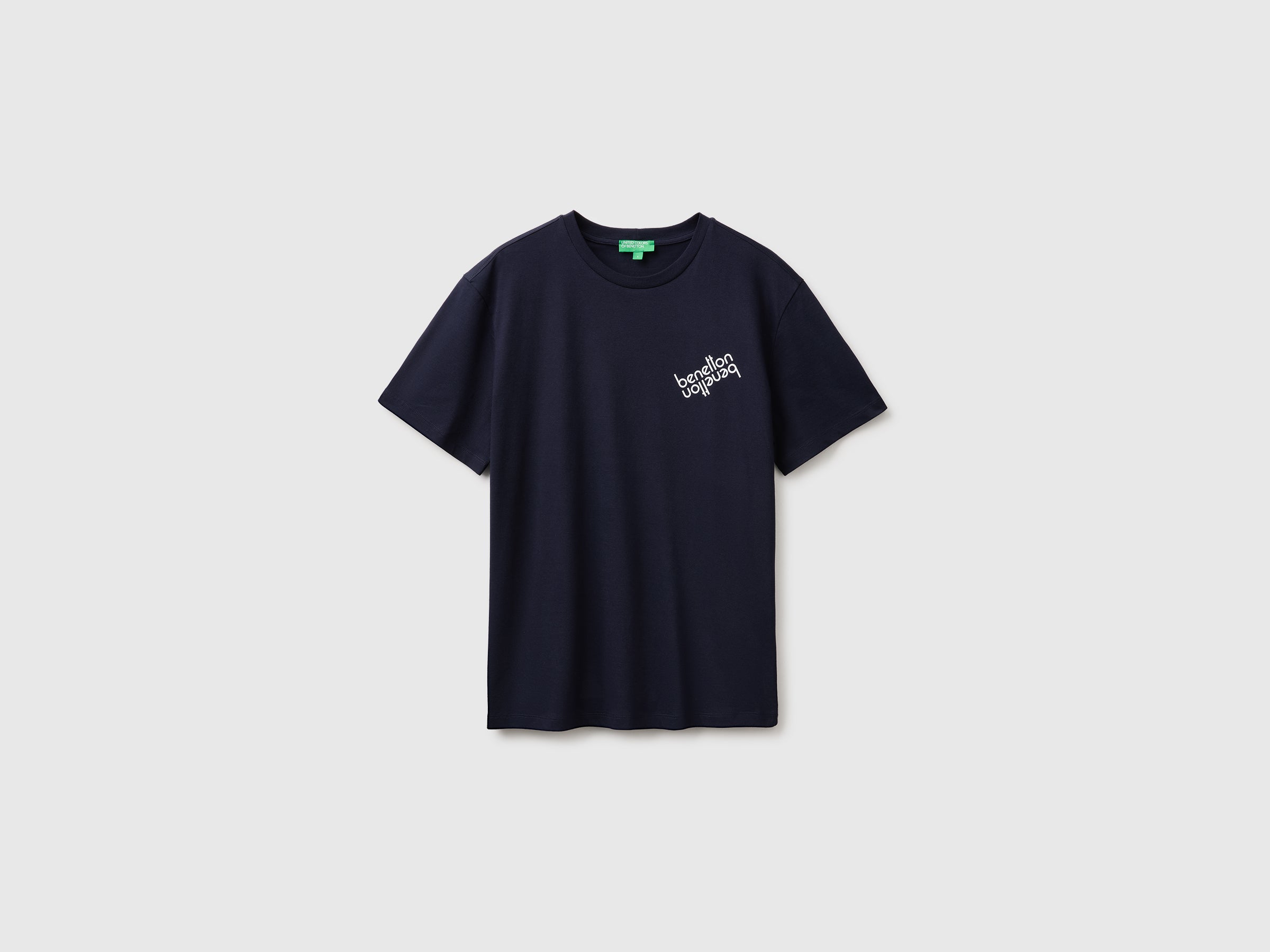 United Colors of Benetton T-shirt Logo cotone organico taglia M