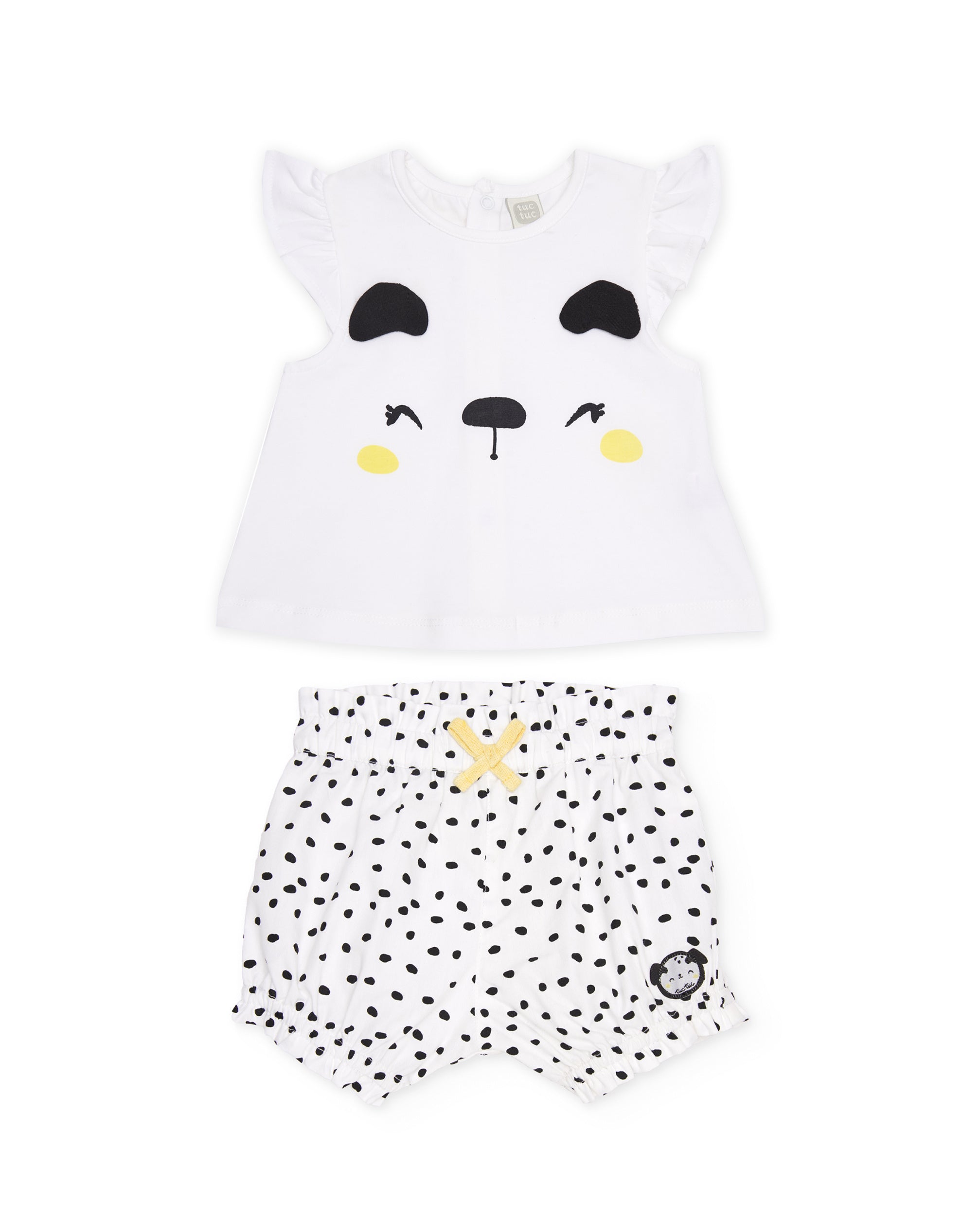 TucTuc Completi completo neonata maglia bianco macchie