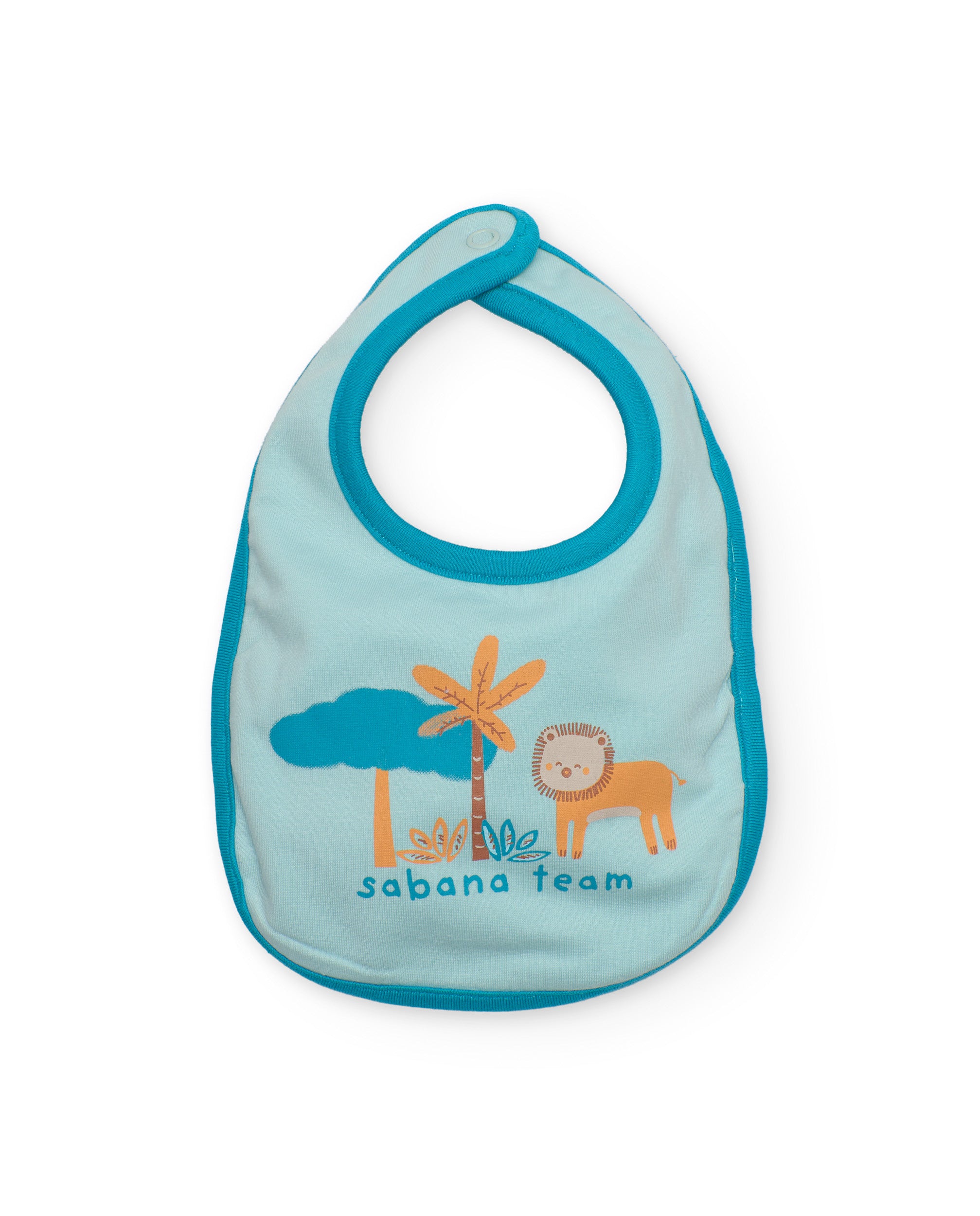 TucTuc Accessori pack 2 bavaglini neonato bianco savana cotone