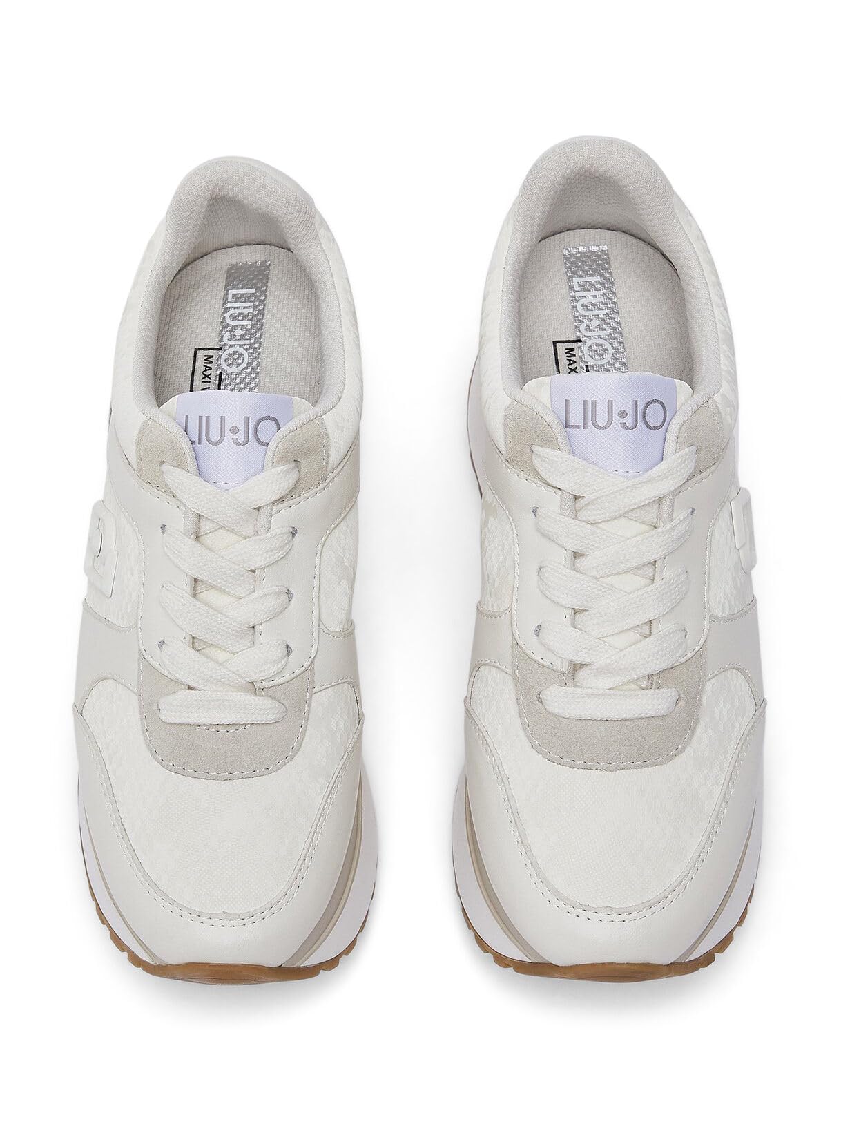 Liu Jo Sneakers Platform Bianche Effetto Pitone 40