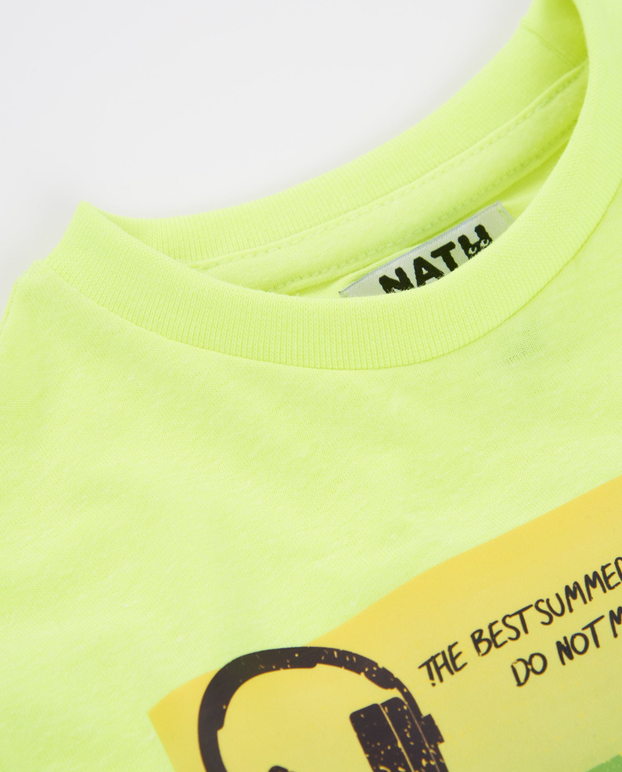 TucTuc Magliette T-Shirt Bambino Giallo Neon 4 Anni Cotone