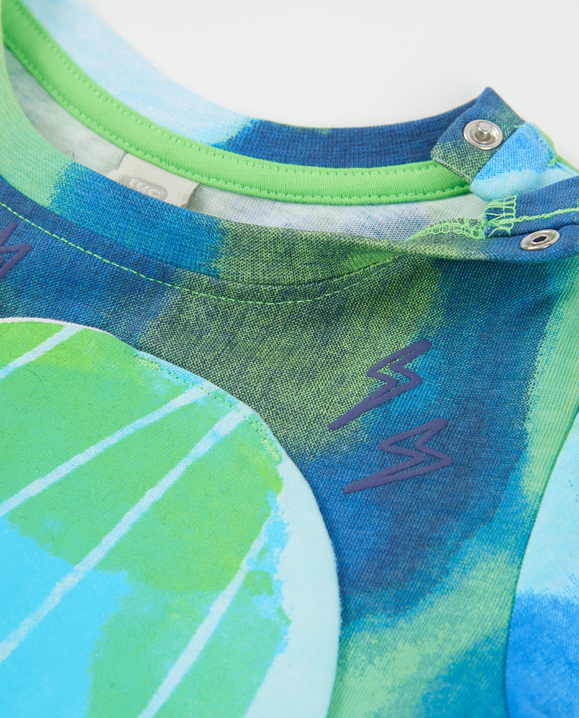 TucTuc Magliette t-shirt bambino blu medusa acquerello