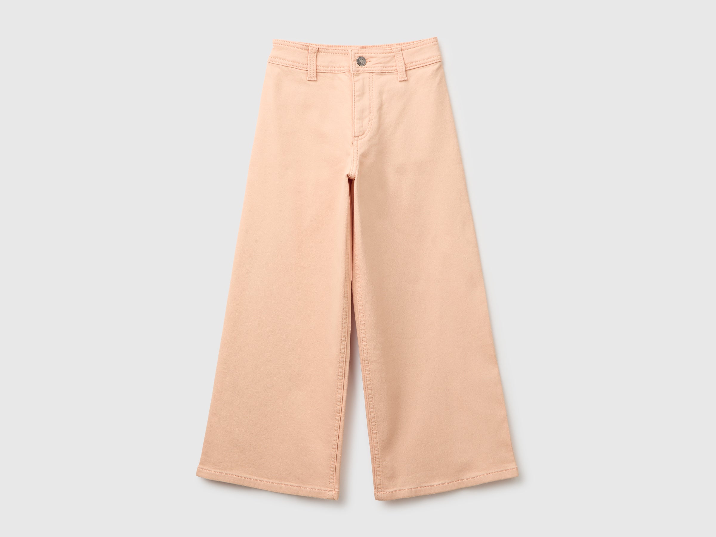 United Colors of Benetton Trousers Pantaloni gamba larga cotone stretch