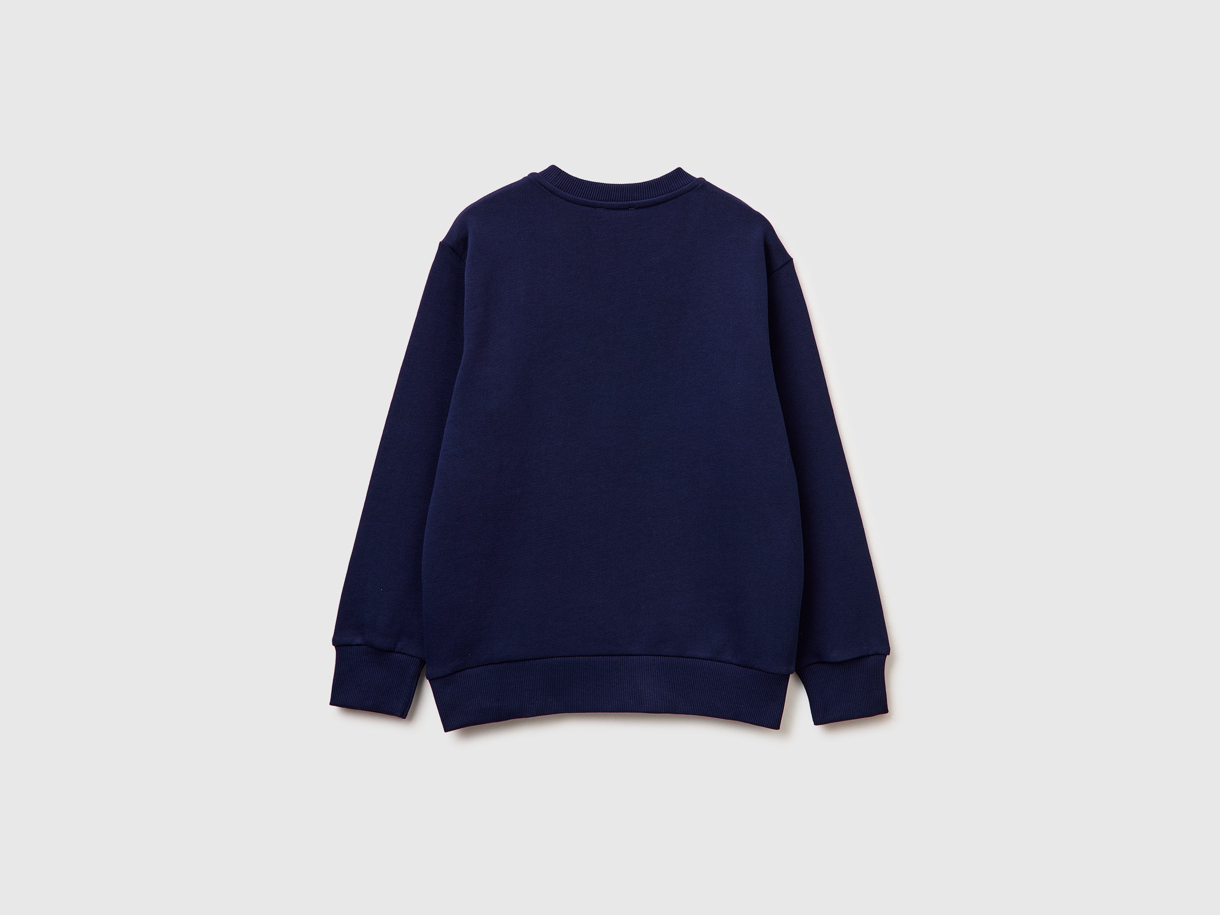 United Colors of Benetton felpa girocollo cotone color block