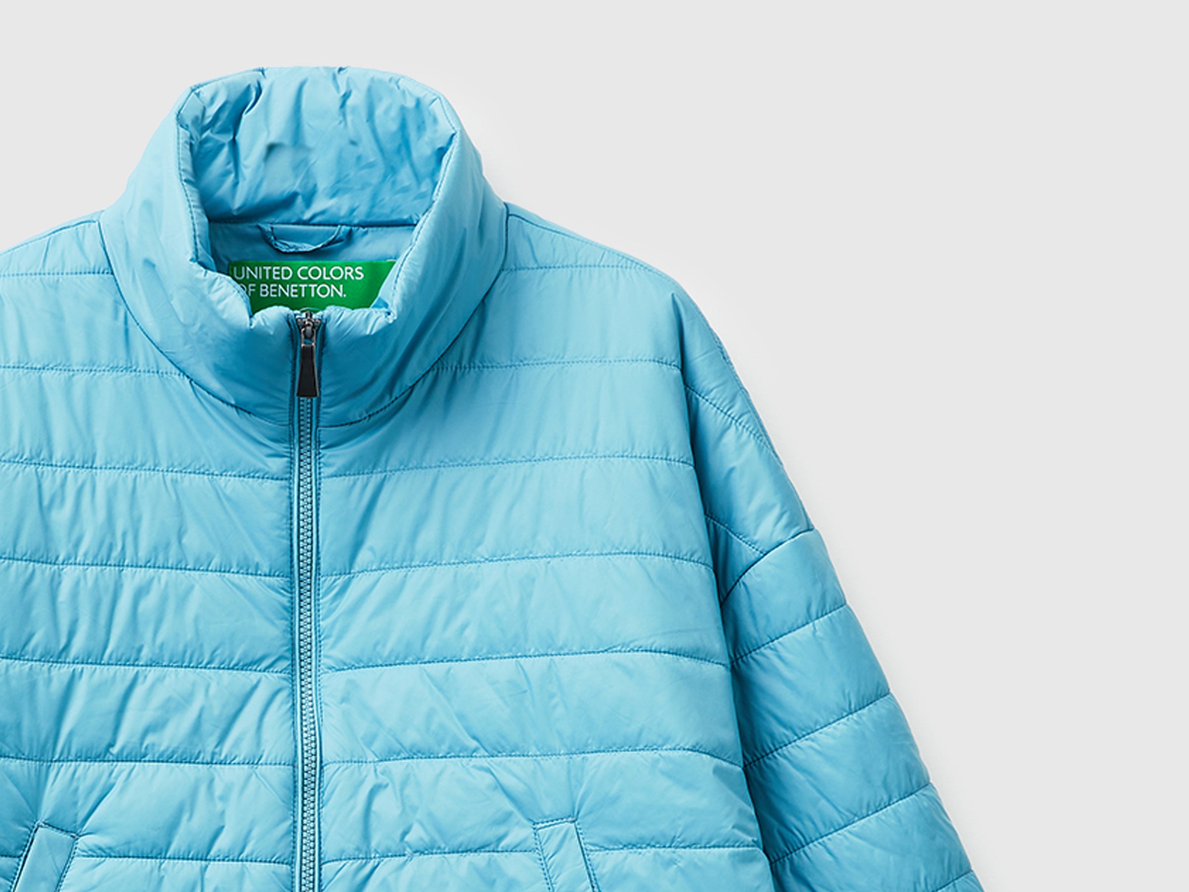 United Colors of Benetton 2TWDDN09O piumino leggero nylon maniche 3/4